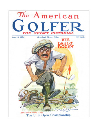 The American Golfer June 28, 1924 by James Montgomery Flagg Pricing Limited Edition Print image