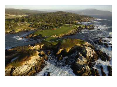 Cypress Point Golf Course, Aerial Coastline by J.D. Cuban Pricing Limited Edition Print image