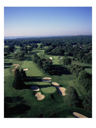 Winged Foot Golf Course West Course, Holes 12 And 13 by Stephen Szurlej Pricing Limited Edition Print image