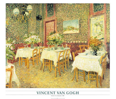 Interior Of A Restaurant by Vincent Van Gogh Pricing Limited Edition Print image
