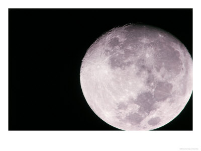Moon Close Up In Night Sky by Edward Slater Pricing Limited Edition Print image