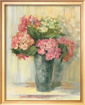 Blooming Pink Hydrangea by Carol Rowan Pricing Limited Edition Print image