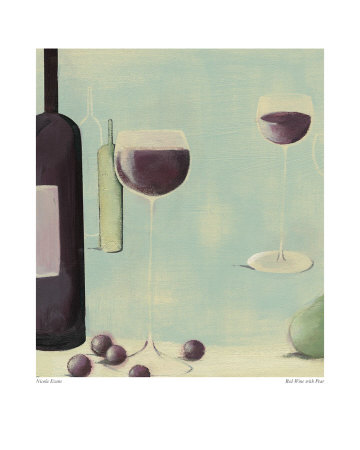 Red Wine With Pear by Nicola Evans Pricing Limited Edition Print image