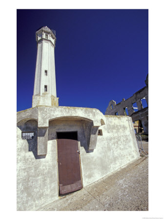 Lighthouse At Alcatraz Island, San Francisco, California, Usa by William Sutton Pricing Limited Edition Print image