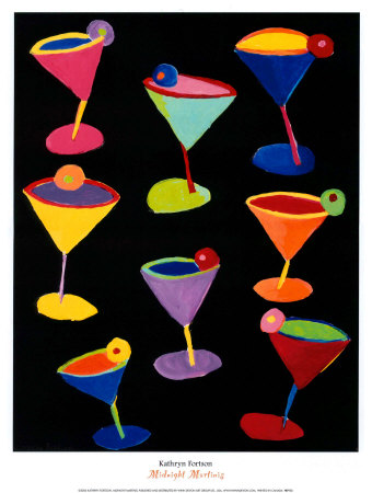 Midnight Martinis by Kathryn Fortson Pricing Limited Edition Print image