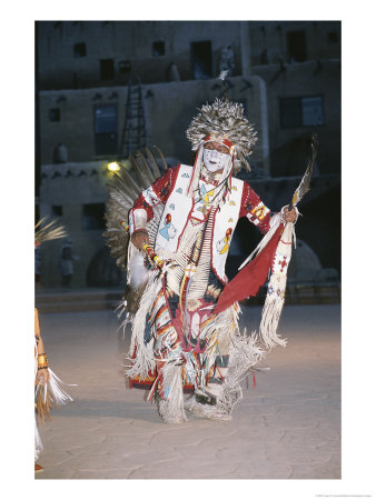 A Dakota Sioux Indian Dances A Traditonal Dance by Taylor S. Kennedy Pricing Limited Edition Print image