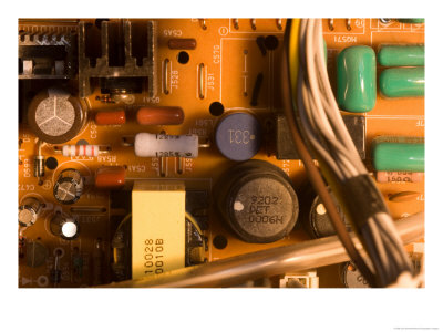 A Circuit Board Inside A Crt Monitor by Joel Sartore Pricing Limited Edition Print image