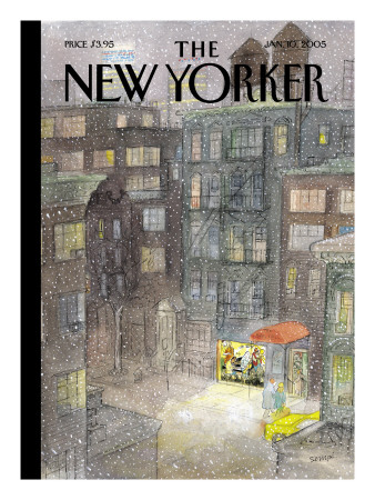 The New Yorker Cover - January 10, 2005 by Jean-Jacques Sempé Pricing Limited Edition Print image
