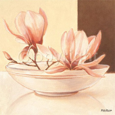 Bowl With Magnolia by Yves Blanc Pricing Limited Edition Print image