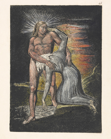 Haloed Milton by William Blake Pricing Limited Edition Print image