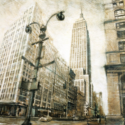 Empire State Building From Madison Avenue by Matthew Daniels Pricing Limited Edition Print image