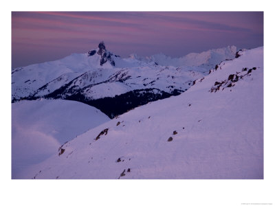 Black Tusk Mountain Seen At Sunrise From Whistler Mountain Ski Area by Taylor S. Kennedy Pricing Limited Edition Print image