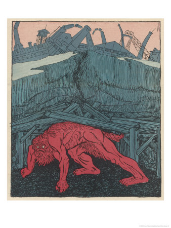 The Communist Monster Threatens To Undermine The Country by Thomas Theodor Heine Pricing Limited Edition Print image
