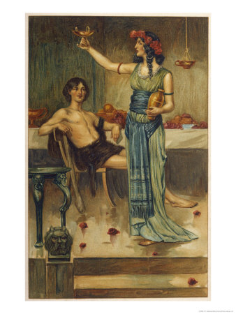 Offered A Cup Of Wine By The Sorceress Medea He Suspects, Rightly, That She Plans To Poison Him by T.H. Robinson Pricing Limited Edition Print image