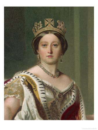 Queen Victoria Circa 1845 by Winterhalter Pricing Limited Edition Print image