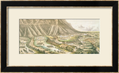 Battle Of Buena Vista, View Of The Battle Ground And Battle Of The Angostura by T. Palmer Pricing Limited Edition Print image