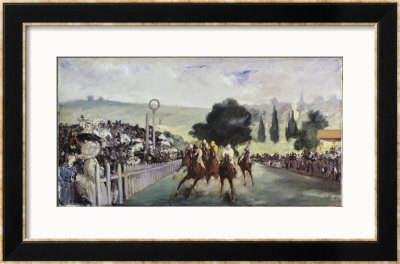 Races At Longchamp by Edouard Manet Pricing Limited Edition Print image