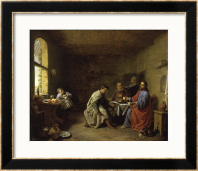 The Supper At Emmaus by Hendrik Martensz Sorgh Pricing Limited Edition Print image
