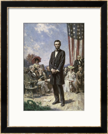 The Gettysburg Address by Jean Leon Gerome Ferris Pricing Limited Edition Print image