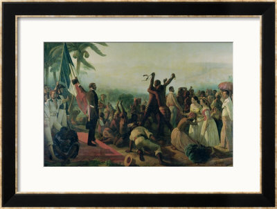 Proclamation Of The Abolition Of Slavery In The French Colonies, 23Rd April 1848, 1849 by Francois Auguste Biard Pricing Limited Edition Print image
