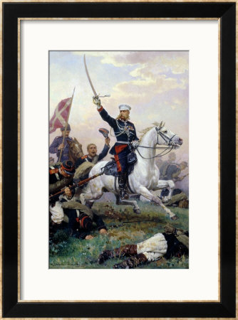 General M.D. Skobelev (1843-82) In The Russian-Turkish War, 1883 by Nikolai Dmitrievich Dmitriev-Orenburgsky Pricing Limited Edition Print image