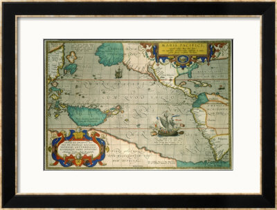Map Of The Pacific by Abraham Ortelius Pricing Limited Edition Print image