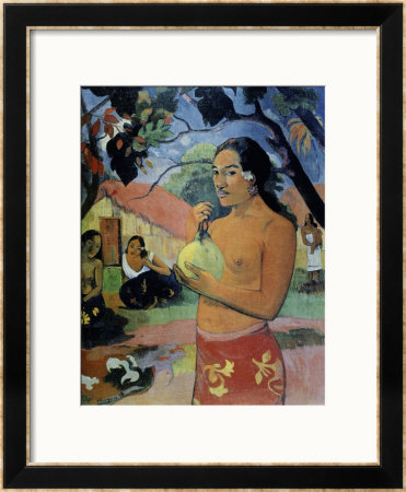 Woman Holding A Fruit, Where Are You Going? by Paul Gauguin Pricing Limited Edition Print image