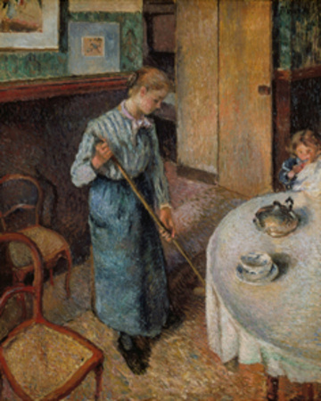The Little Country Maid, 1882 by Camille Pissarro Pricing Limited Edition Print image