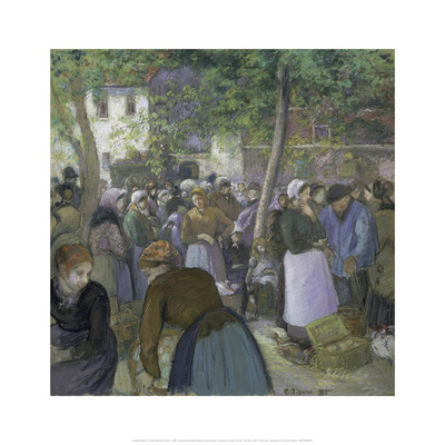 Poultry Market At Gisors, 1885 by Camille Pissarro Pricing Limited Edition Print image