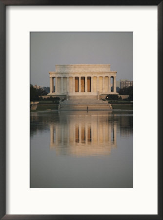 The Lincoln Memorial Casts A Reflection In A Nearby Pool by Karen Kasmauski Pricing Limited Edition Print image