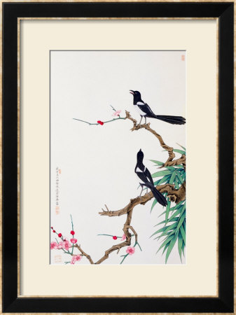 Happy Birds In Plum Tree by Hsi-Tsun Chang Pricing Limited Edition Print image
