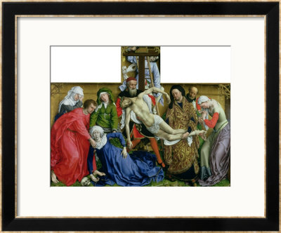 Descent From The Cross, Circa 1435 by Rogier Van Der Weyden Pricing Limited Edition Print image