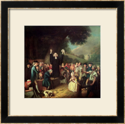 George Whitefield Preaching by John Collet Pricing Limited Edition Print image