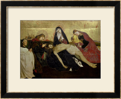 The Avignon Pieta, 1444-66 by Enguerrand Quarton Pricing Limited Edition Print image