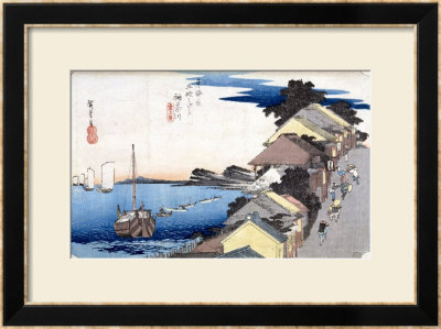 Kanagawa: View Of The Ridge, From The Series 53 Stations Of The Tokaido, 1834-35 by Ando Hiroshige Pricing Limited Edition Print image