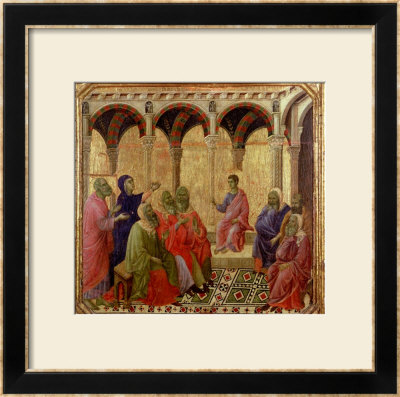 Maesta: Christ Among The Doctors, 1308-11 by Duccio Di Buoninsegna Pricing Limited Edition Print image