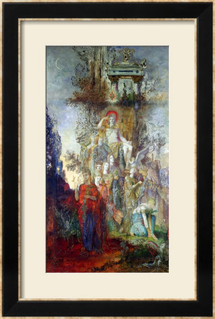 The Muses Leaving Their Father Apollo To Go Out And Light The World, 1868 by Gustave Moreau Pricing Limited Edition Print image