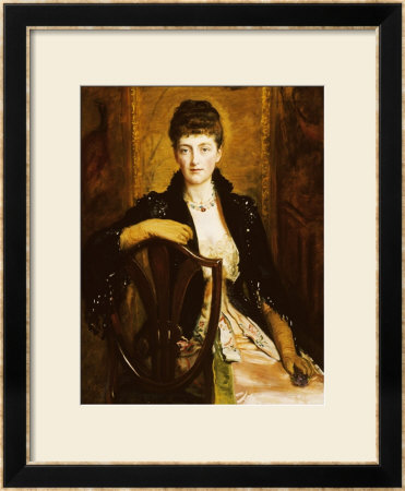 Portrait Of Alice Sophia Caroline Wortley, Following Her Marriage In 1886 To Charles Stuart Wortley by John Everett Millais Pricing Limited Edition Print image