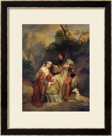 Petrarch And Laura, 1842 by Nicaise De Keyser Pricing Limited Edition Print image
