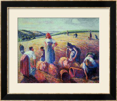 Women Haymaking, 1889 by Camille Pissarro Pricing Limited Edition Print image