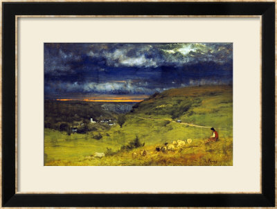 Sunset At Et Retat by George Inness Pricing Limited Edition Print image
