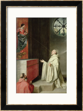 St. Bernard And The Virgin by Alonso Cano Pricing Limited Edition Print image