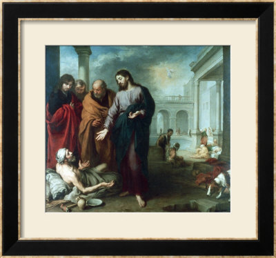 Christ At The Pool Of Bethesda, 1667-70 by Bartolome Esteban Murillo Pricing Limited Edition Print image
