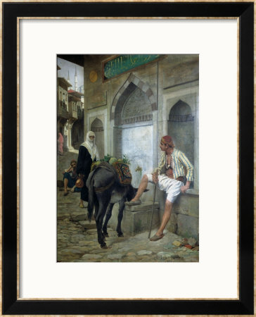 A Street In Istanbul, 1883 by Edouard Debat-Ponsan Pricing Limited Edition Print image