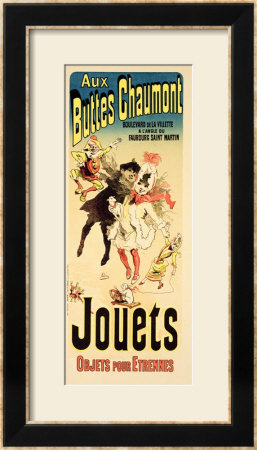 Reproduction Of A Poster Advertising The Toyshop Aux Buttes Chaumont by Jules Chéret Pricing Limited Edition Print image