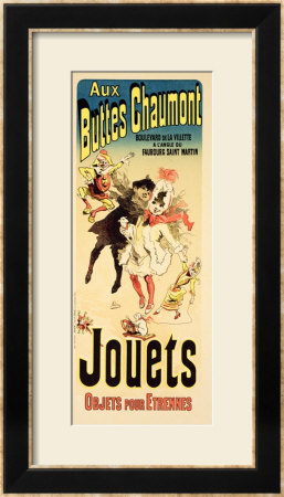 Reproduction Of A Poster Advertising The Toyshop Aux Buttes Chaumont by Jules Cheret Pricing Limited Edition Print image