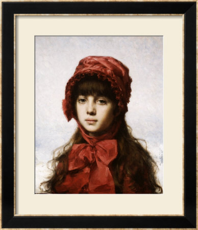 The Red Bonnet by Alexei Alexeivich Harlamoff Pricing Limited Edition Print image