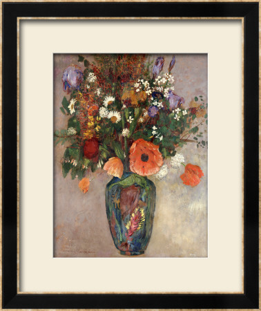Bouquet Of Flowers In A Vase by Odilon Redon Pricing Limited Edition Print image