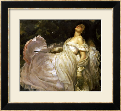 A Lady Reclining In The Shade by Miguel Muntanet Pricing Limited Edition Print image