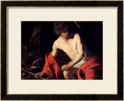 St. John The Baptist, Circa 1598-99 by Caravaggio Pricing Limited Edition Print image